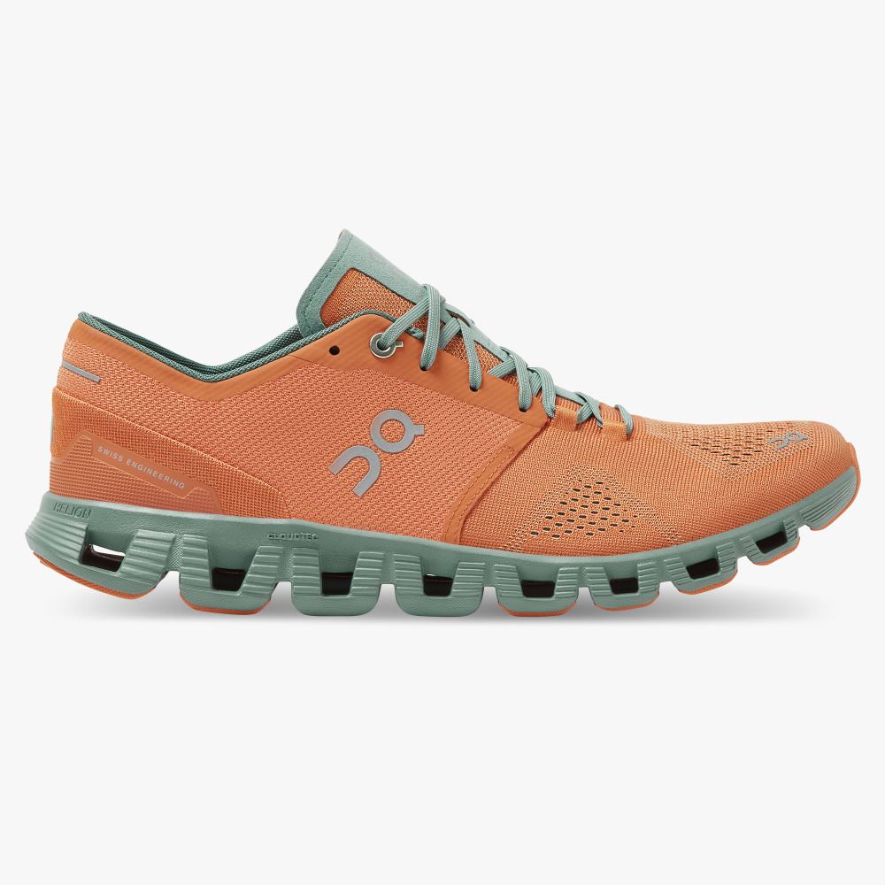 Scarpe Running ON Cloud X Uomo Arancioni IT 90006